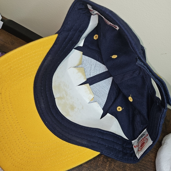 WEST VIRGINIA MOUNTAINEERS HAT MVP NAVY BLUE NCAA COLLEGE FOOTBALL TEAM NEW CAP - Picture 10 of 11